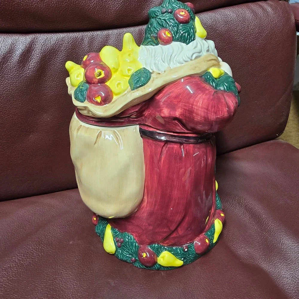 Vintage 1994 Santa Cookie Jar Dayton Hudson Fine Earthenware Christmas Decor